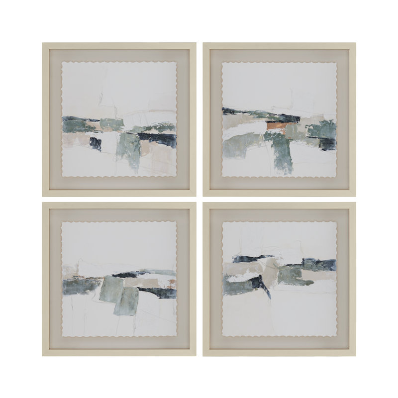 Ardsley 4-Piece Framed Abstract Prints