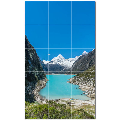 Murale décorative en céramique 8 po x 8 po Mountains Photo