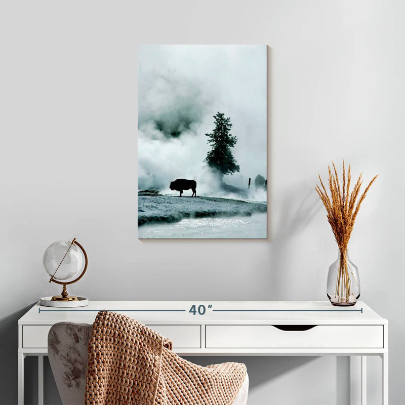 Brampt Buffalo Mist Silhouette, 24" H x 16" W