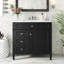 Meuble-lavabo 36 po avec lavabo supérieur, meuble-lavabo moderne avec 2 tiroirs et tiroir escamotable, meuble-lavabo simple-362213203