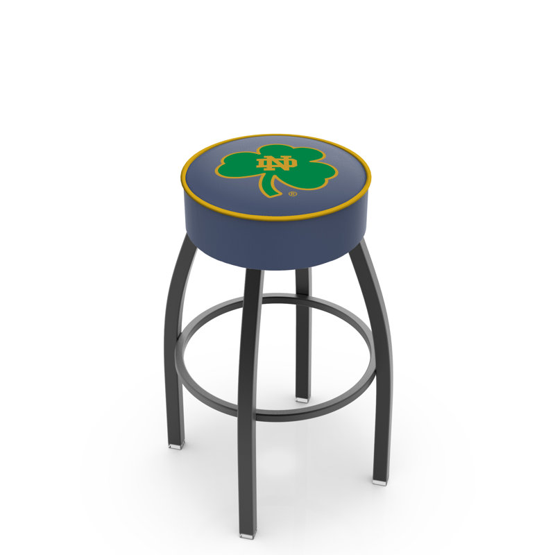 Tabouret de bar et de comptoir NCAA, Notre Dame - Shamrock, Noir, Tabouret de comptoir (assise de 25 po de hauteur)