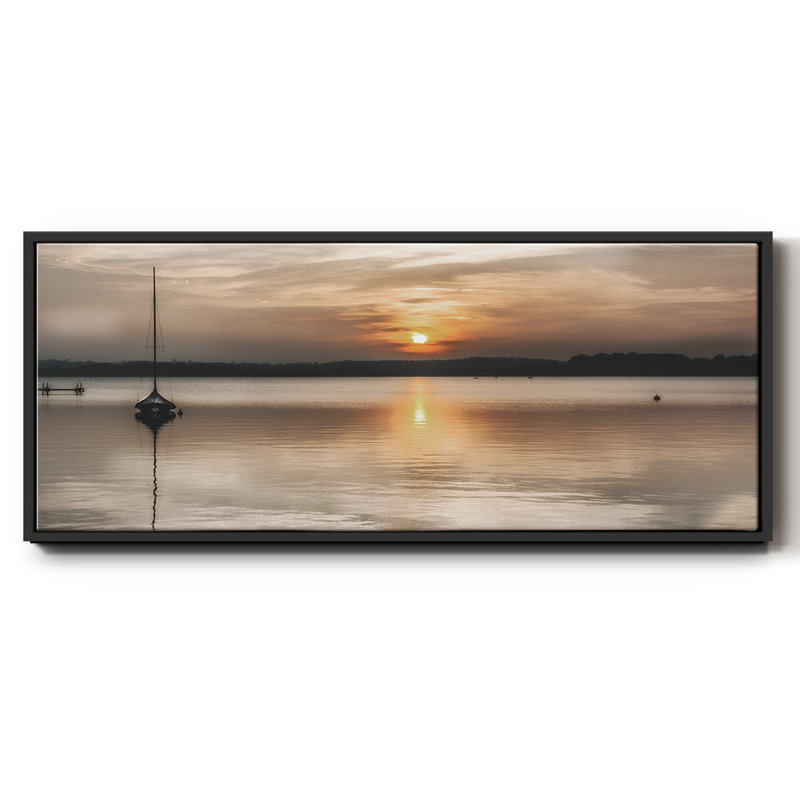 Doux coucher de soleil doux, reproduction sur toile, Noir, H 8 po x l 20 po x P 1,5 po