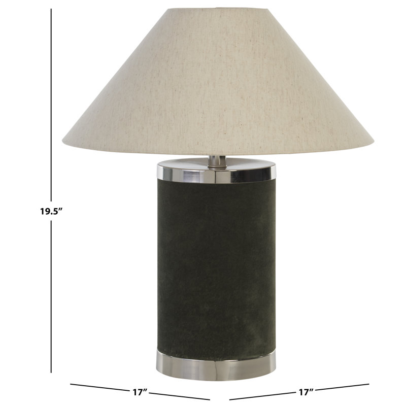 Malley 19.5" Velvet Table Lamp