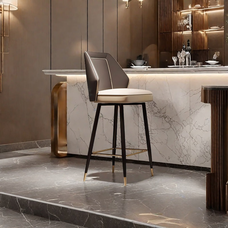 Tabouret de bar 42,13 po H-Gray, Gris, Tabouret de comptoir (siège d'une hauteur de 27,5