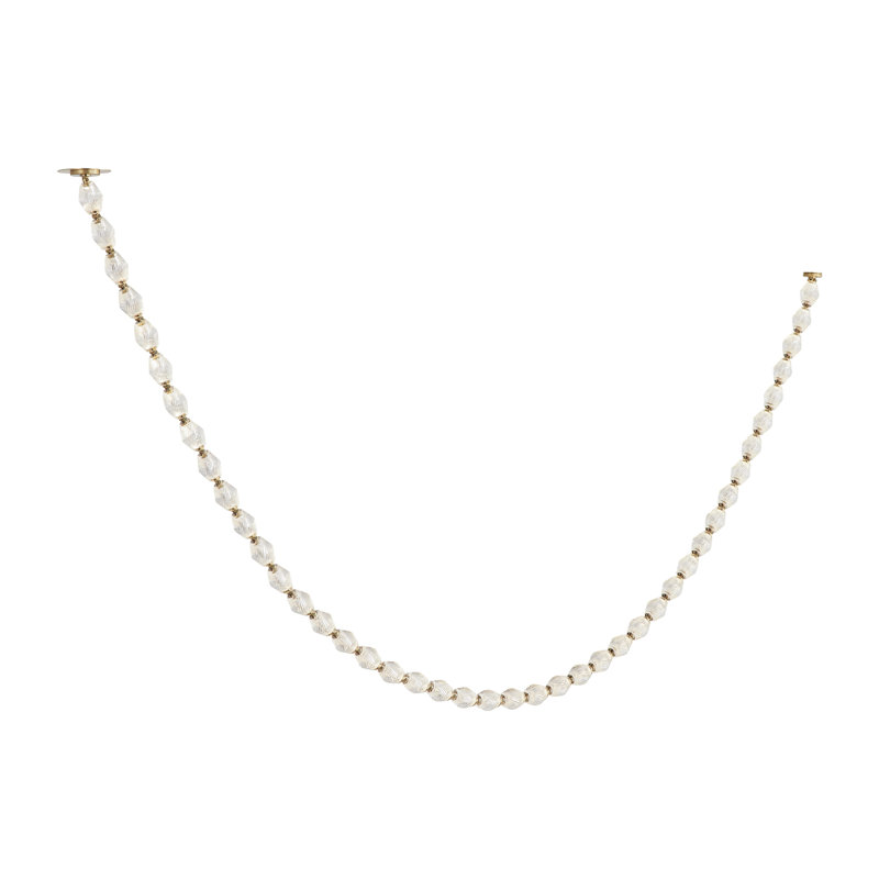 Collier 132 Chandelier, Natural Brass, 140.5" H x 2" W x 2" D