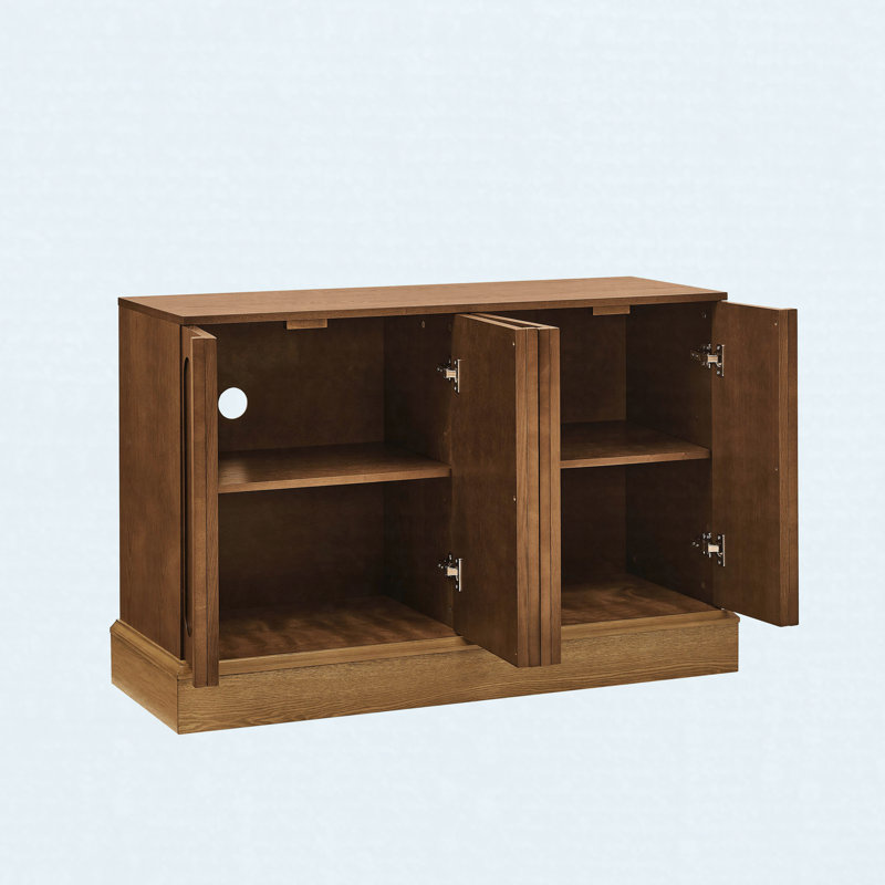 Buffet 43,5 "Mid Century, Natural Wood,Walnut