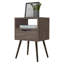 Table de chevet, plateau supérieur, tablette ouverte, un tiroir-839081925