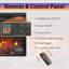 Modern Electric Fireplace Insert, 23" Ultra Slim - Realistic Flame With Logs, Remote & Timer, Overheat Protection