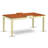 7 Piece Dining Room Table Set Consist of a Rectangle Wooden Table with Butterfly Leaf and 6 Kitchen Dining Chairs, Buttermilk & Cherry-1216118081