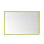 Miroir de salle de bain 72 po x 48 po avec cadre en aluminium, miroir mural rectangulaire-1113693317-1113693375