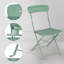 3-Piece Folding Outdoor Bistro Set with Round Table and 2 Chairs for Patio, Balcony & Garden-1369979121