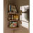 Rustic Wood Corner Shelf 3pcs
