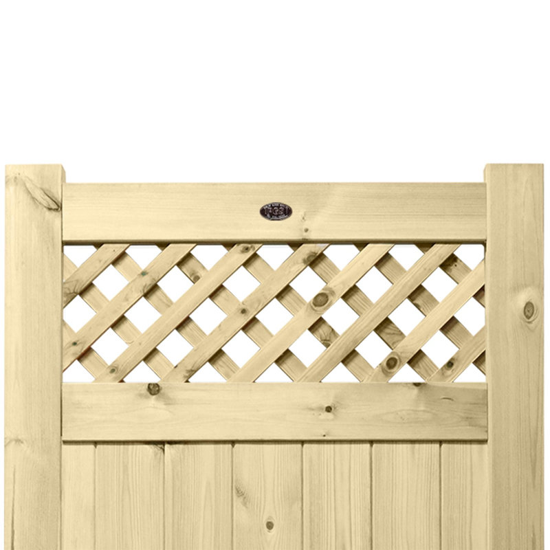 Hammondale Pressure Treated (Tanalised) Wood Gate, 120cm H x 120cm W x 4.5cm D
