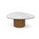 Jade 48" Organic Coffee Table - Almond Oak and Calacatta Marble