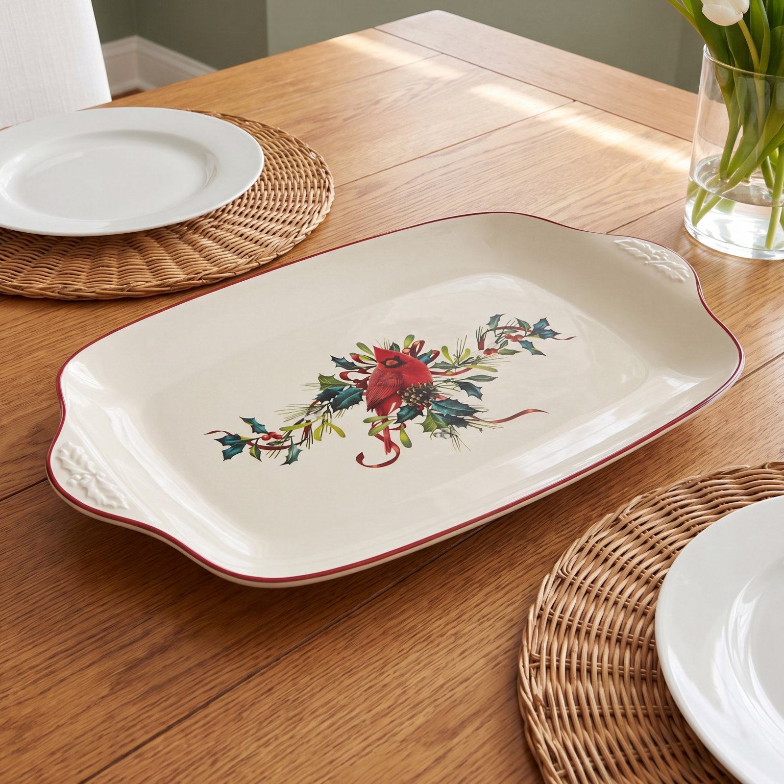 Winter Greetings Porcelain Platter