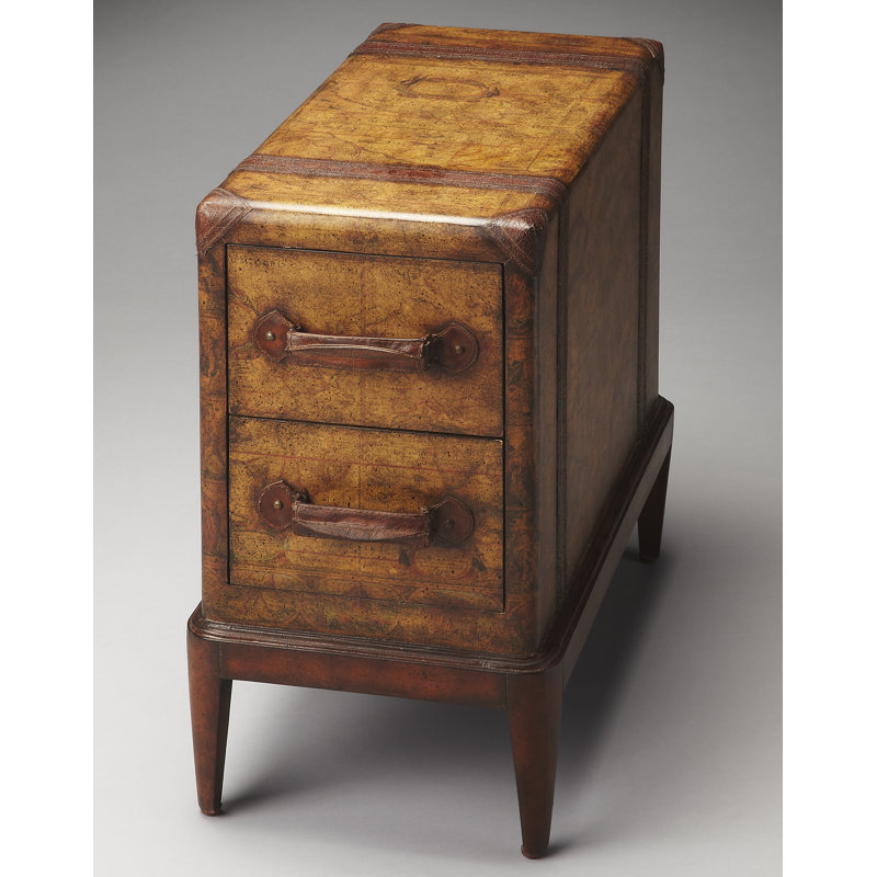 Vasco Old World Map Side Table