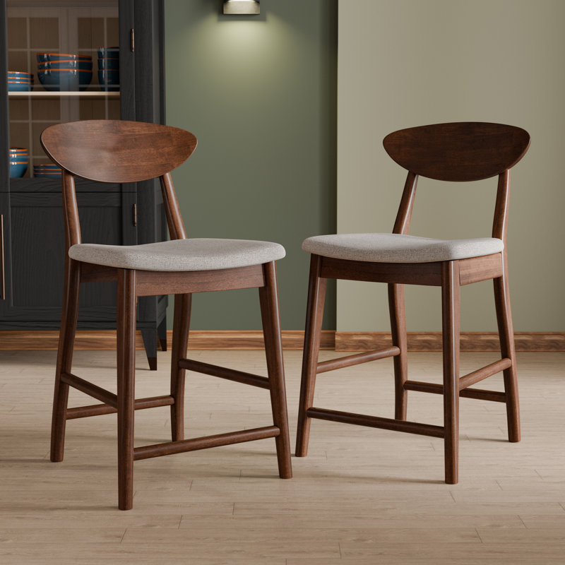 Rozella Solid Wood Counter Height Dining Chairs