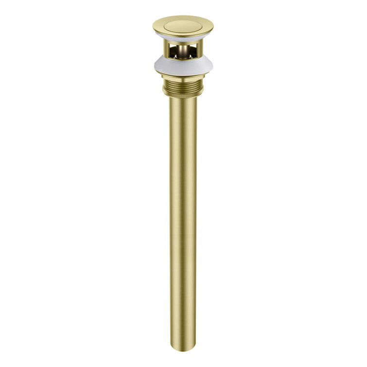 Bathroom Sink Pop Up Drain Stopper with 12" tailpiece, with Overflow