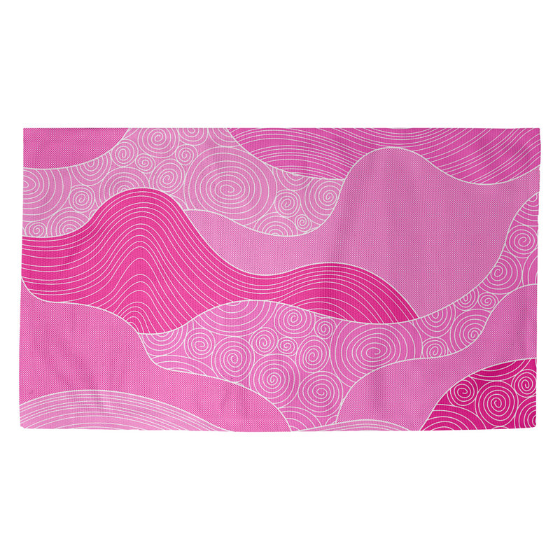 Tapis de zone rose Avicia, Rectangle 7 pi 2 po x 5 pi 2 po