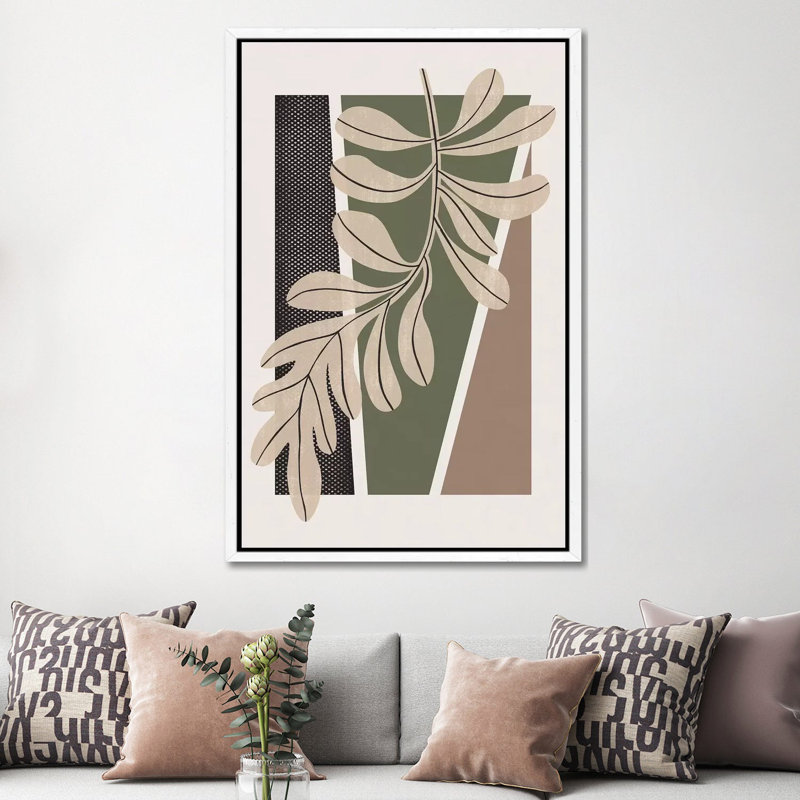 Ramus II by Alisa Galitsyna - Print on Canvas, 152.4cm H x 101.6cm W x 3.81cm D, White Framed