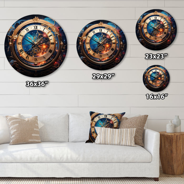 DesignArt Watche Metaphysical Horology Metal Wall Clock | Wayfair