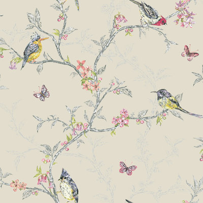 Rouleau de papier peint Jhanai Phoebe Trail L 33 pi x l 20,8 po