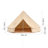 VEVOR Canvas Bell Tent 4-Season Camping Yurt Tent with Stove Jack-97761916-97761915