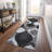 Premium Machine Washable Lisse Black Rug-2133121513
