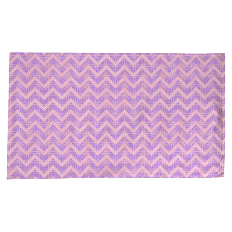Nappe à chevrons à la main classic Stephenie, Rose / Mauve