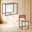 Table et chaises de cuisine moderne, ensemble de salle à manger 3 pièces confortable avec un design élégant et une fabrication durable