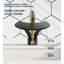 Robinet de lavabo pour salle de bain Waterfall - Robinet pour salle de bain à poignée simple en laiton massif avec bonde escamotable-110471218