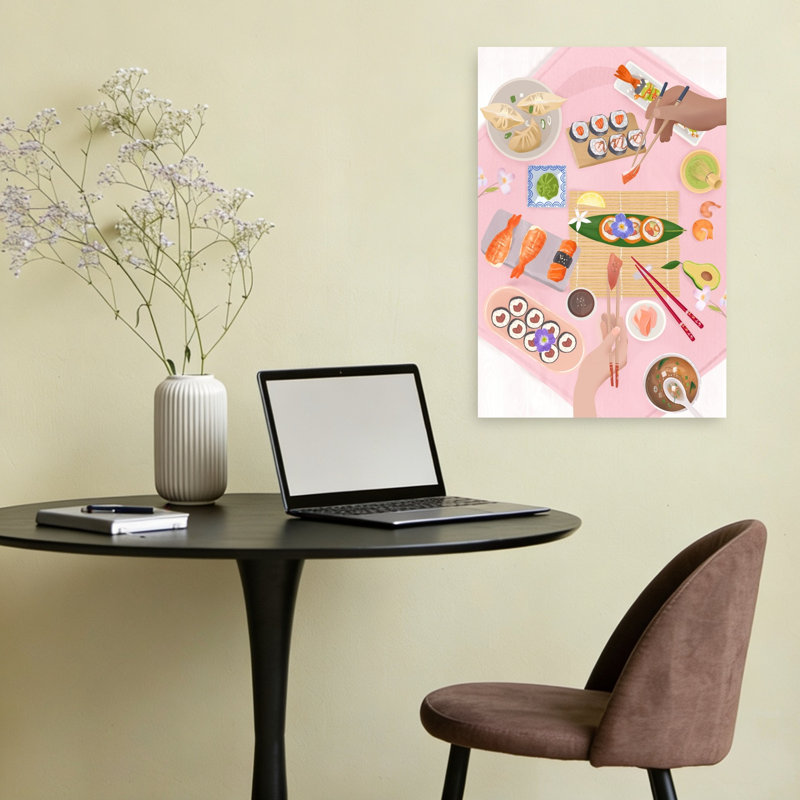 Affiche murale contemporaine « Brunch Sushi », H 24 po x l 16 po