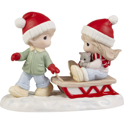 Figurine en porcelaine bisque You Make My Days Brrr-Fect