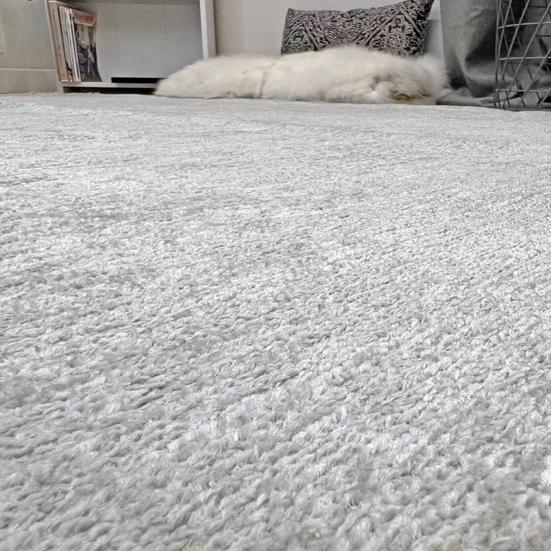 Alfa Rich Ashli Silver Gray Washable Cotton Area Rugs for Living Room Bedroom Kitchen Dining, Runner 2'6" x 4'9"