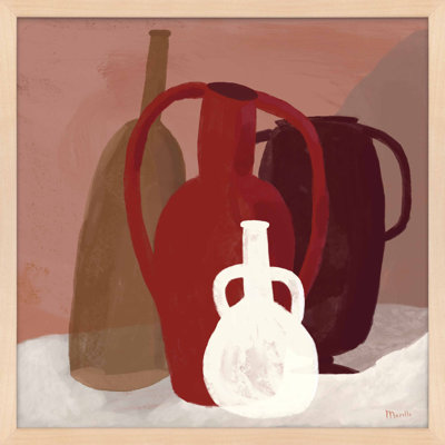 Terracotta Vessels Print by Marco Marella