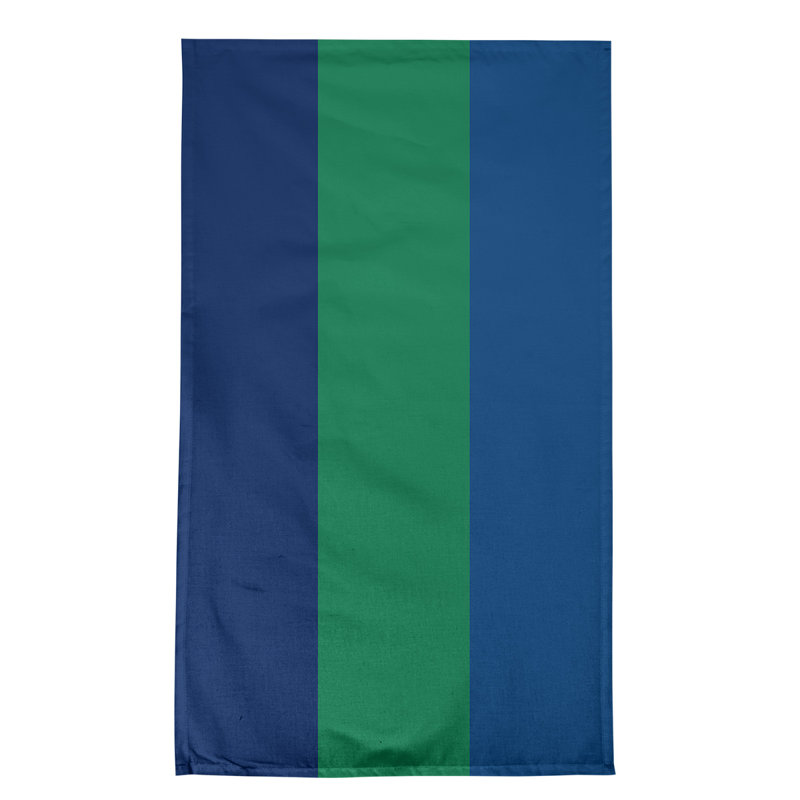 Anaheim Stripe Tea Towel Kitchen Towel, Poly Twill, Blue/Green/Dark Blue