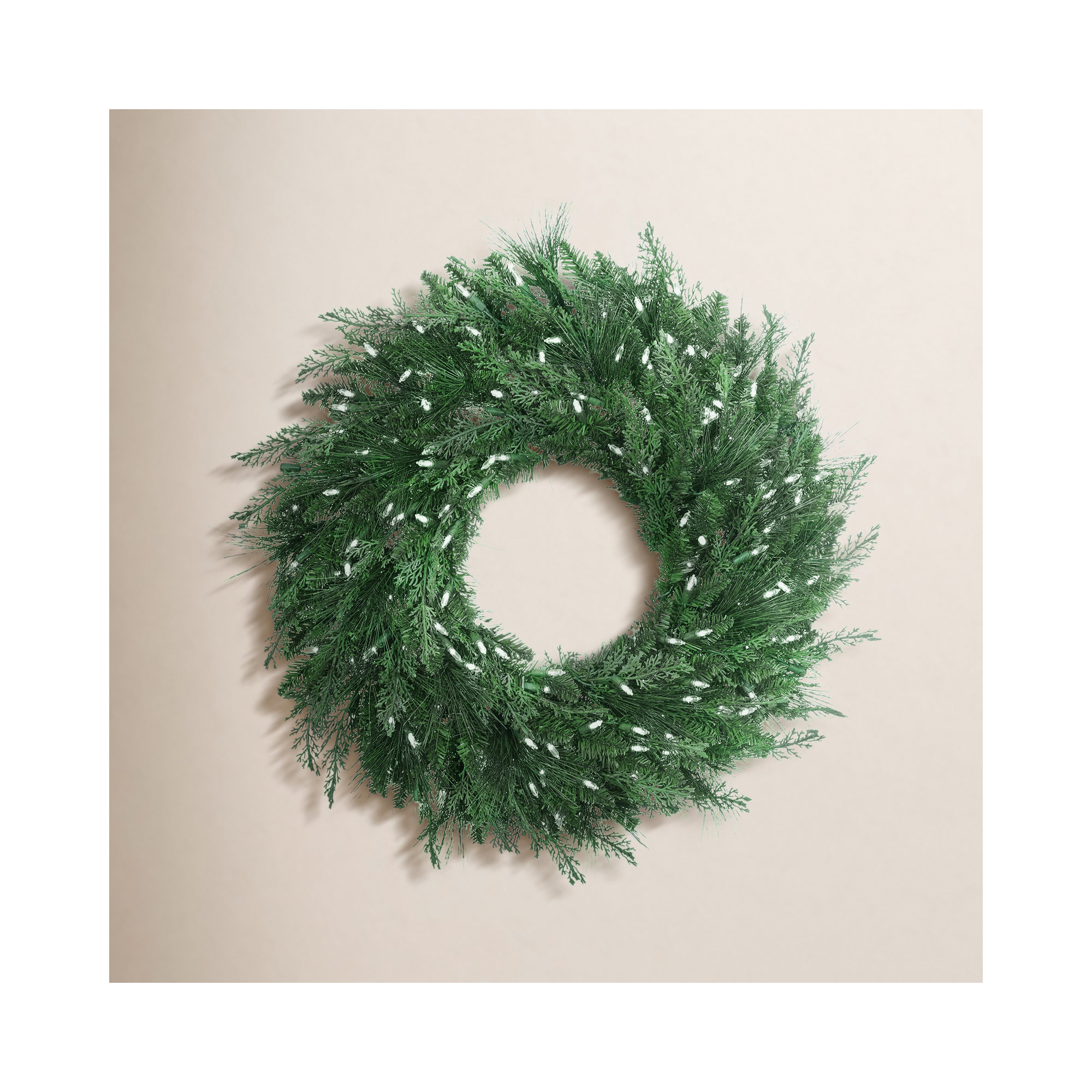 MIXED PINE WREATH, 5" H x 24" W x 24" D