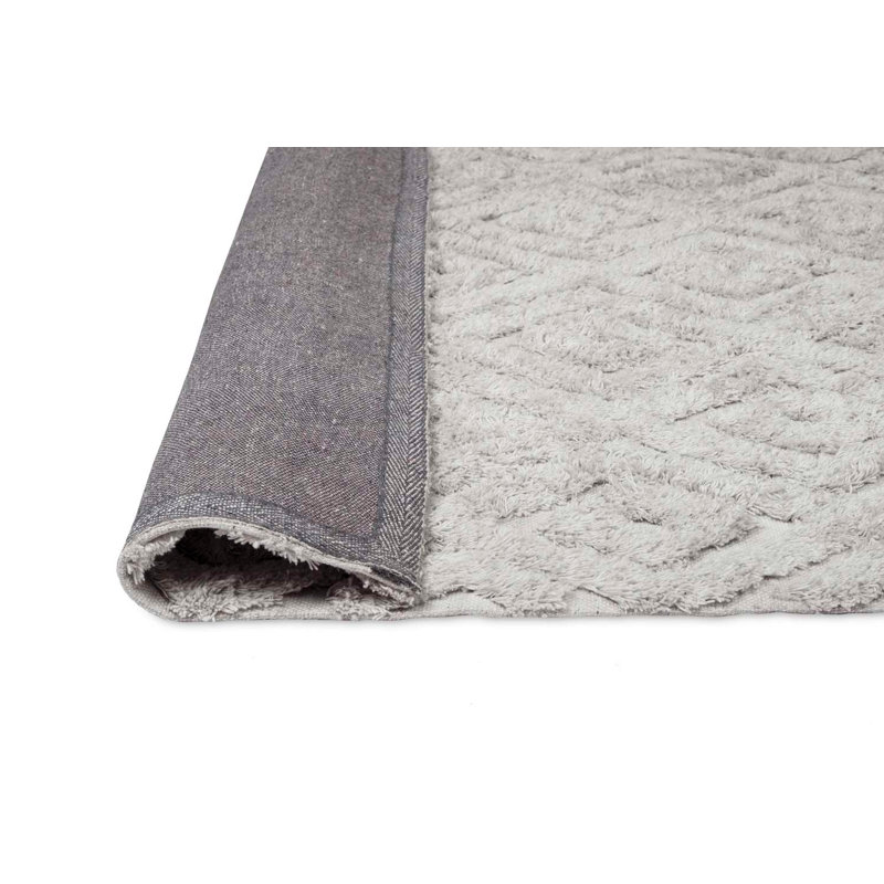 Motif géométrique Miken Tapis gris, Rectangle 5 pi x 8 pi