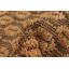 Tapis brun à tissage plat Lubna