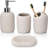 Beige Bathroom Accessory Set,4 Piece