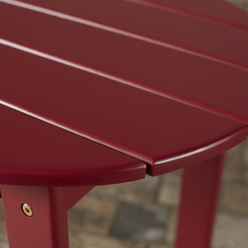Langport Rectangular Acacia Outdoor Coffee Table , 35.24'' in. W 18.11'' in. D, Red