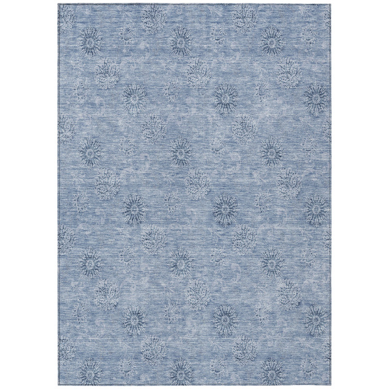 Leis Floral Indoor Rug, Rectangle 3' x 5'