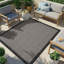 Modern Outdoor Rug, Bordered Geometric Easy to Clean Rug For Patio, Balcony, Decks & Garden-861519441