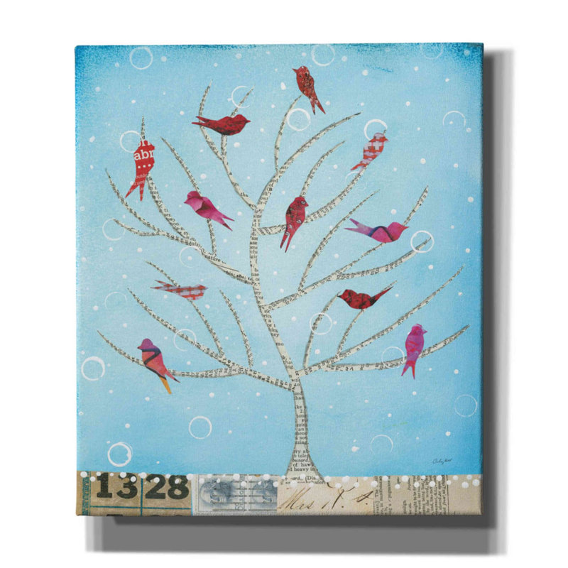 «The Seasons IV» par Courtney Prahl, art mural sur toile, H 30 po x l 26 po x P 1,5 po