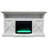 Cambridge Summit 62-In. Farmhouse Fireplace TV Stand with Crystal Rocks Display-56685391