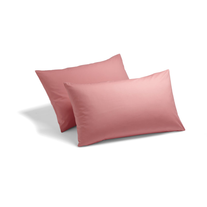 Izyan Cotton Blend Standard Pillow Case, Dusky Pink