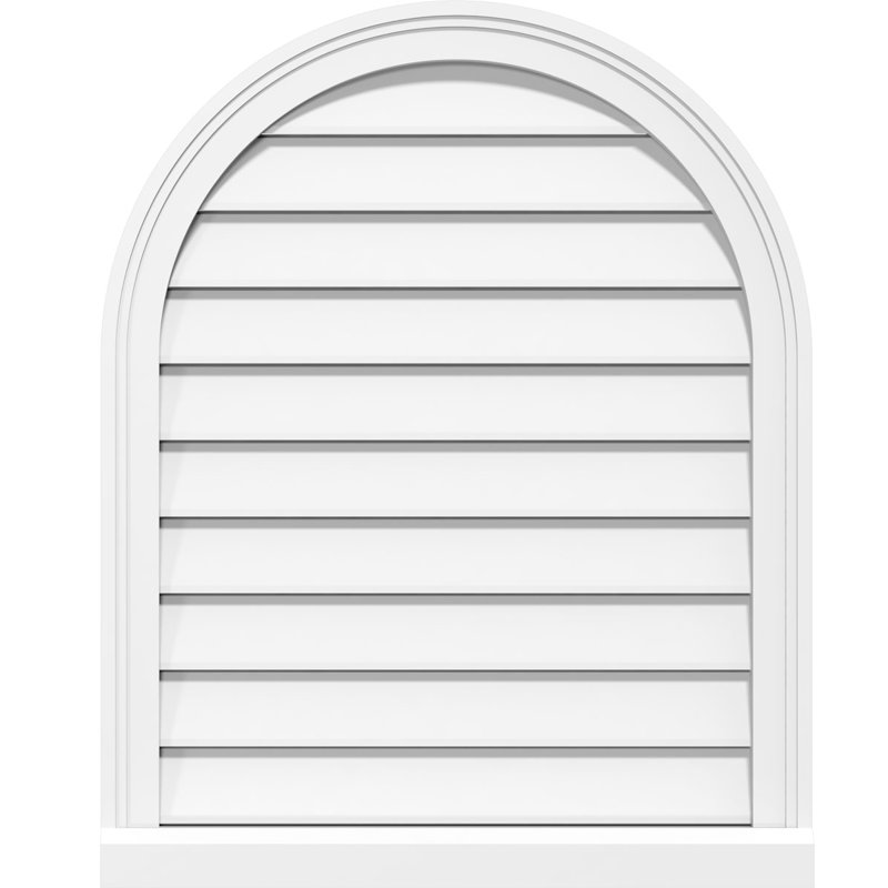 Ekena Millwork PVC Wall Louver / Gable Vent, 42" H x 36" W