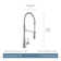 Moen Sleek MotionSense Wave Single Handle Pre-Rinse Spring Pulldown Kitchen Faucet