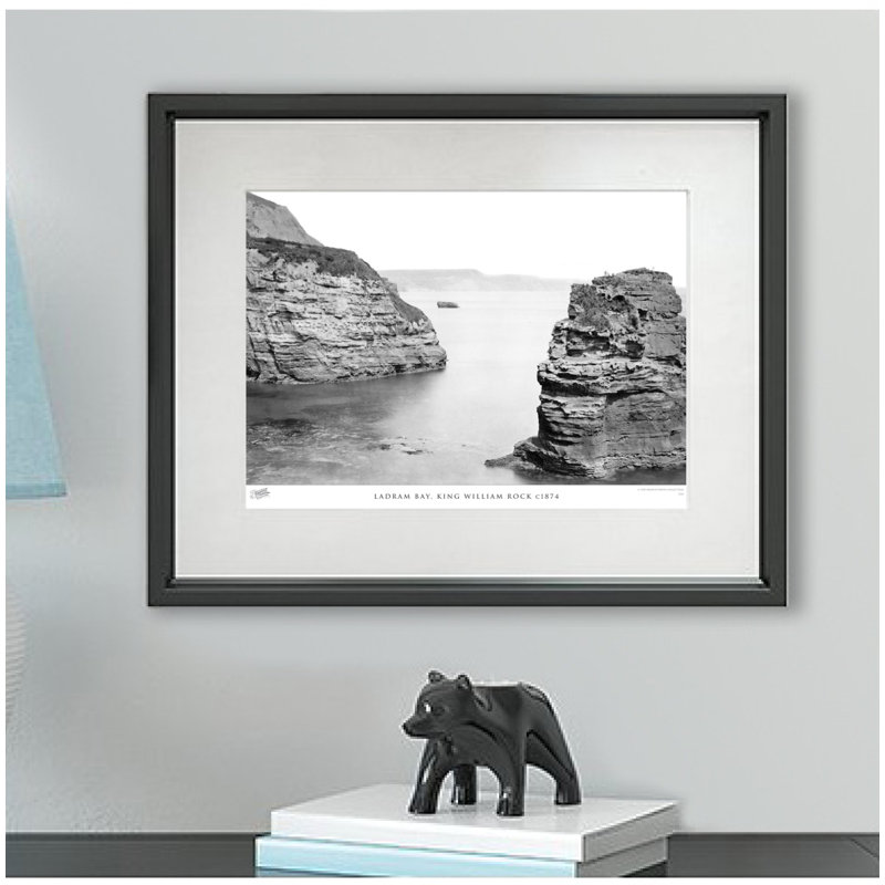 Ladram Bay, King William Rock C1874 by Francis Frith - Single Picture Frame Print, 28cm H x 36cm W x 2.3cm D
