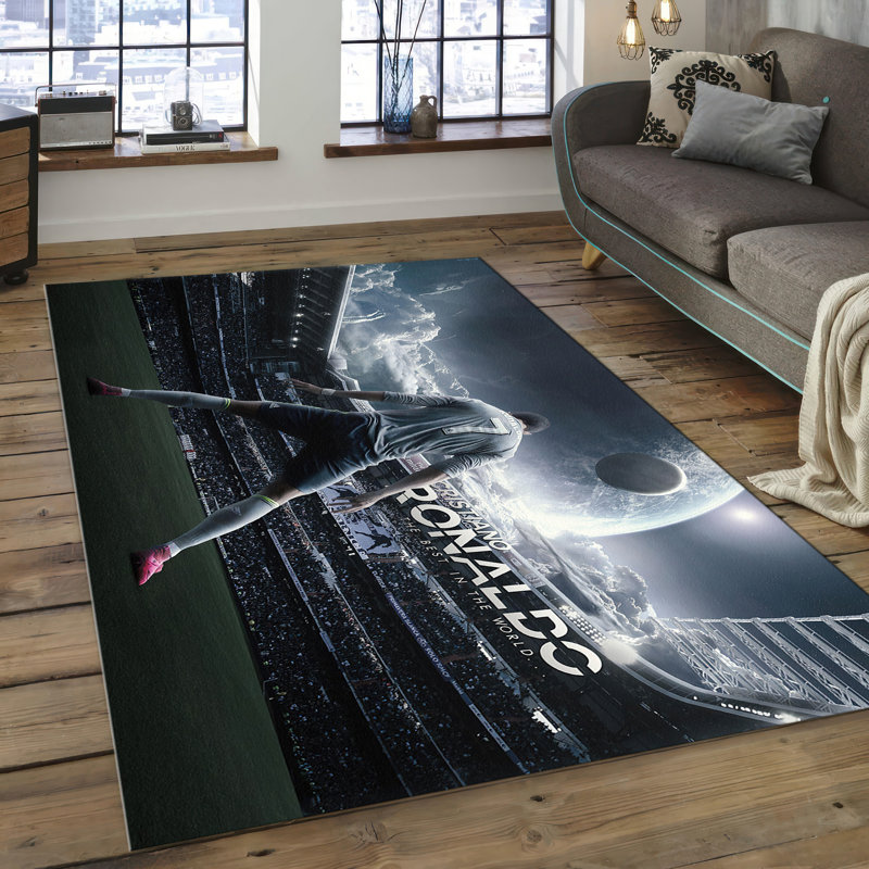 Large Elegant Printed Rug with Intricate Floral Design and Subtle Color Palette Ideal for Any Room in Your Home